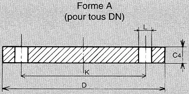 Brides plates à souder type 01 A – brides pleines type 05 A ISO PN16