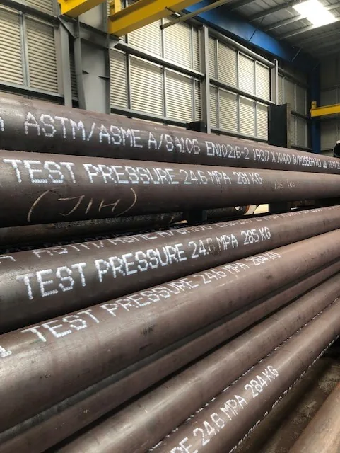 Tubes sans soudure P265GH TC1 EN10216-2 et ASTM A106GR.B